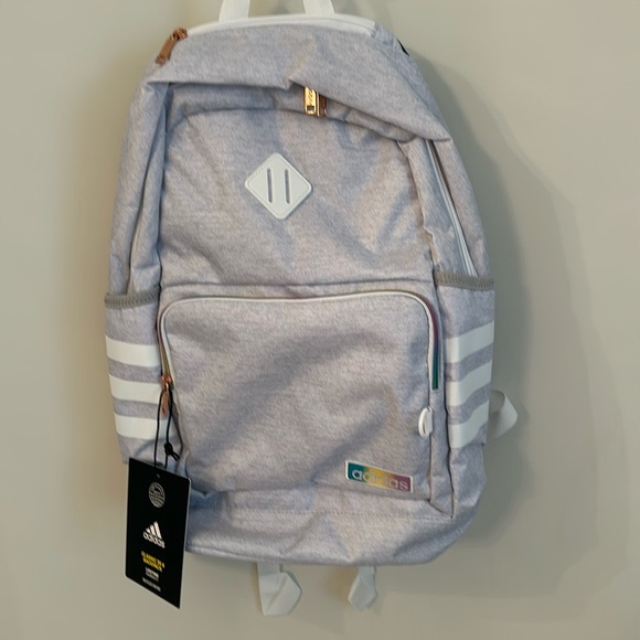 adidas Accessories - Adidas Classic 3S 4 Backpack. Jersey White/White Rainbow.